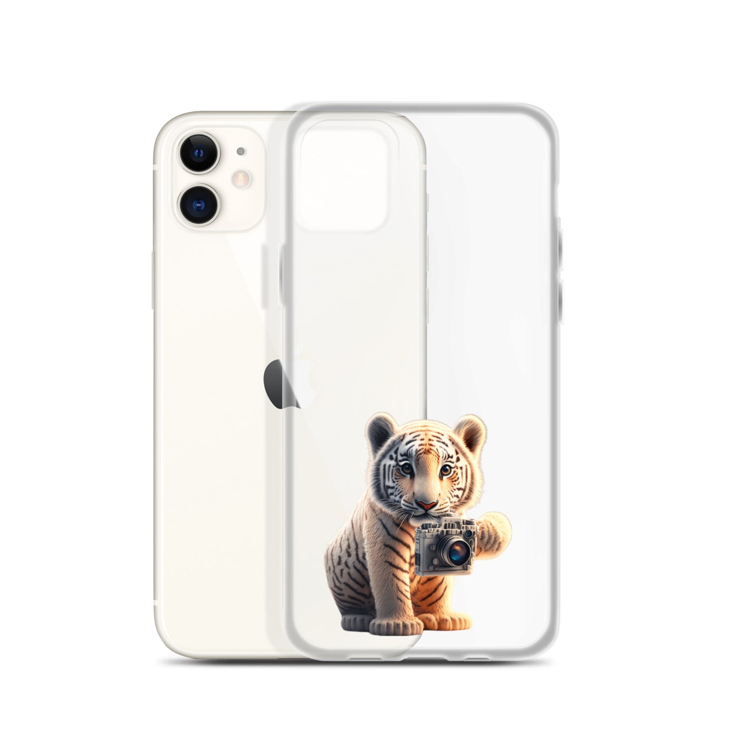 iPhone Case - babay tiger with camera