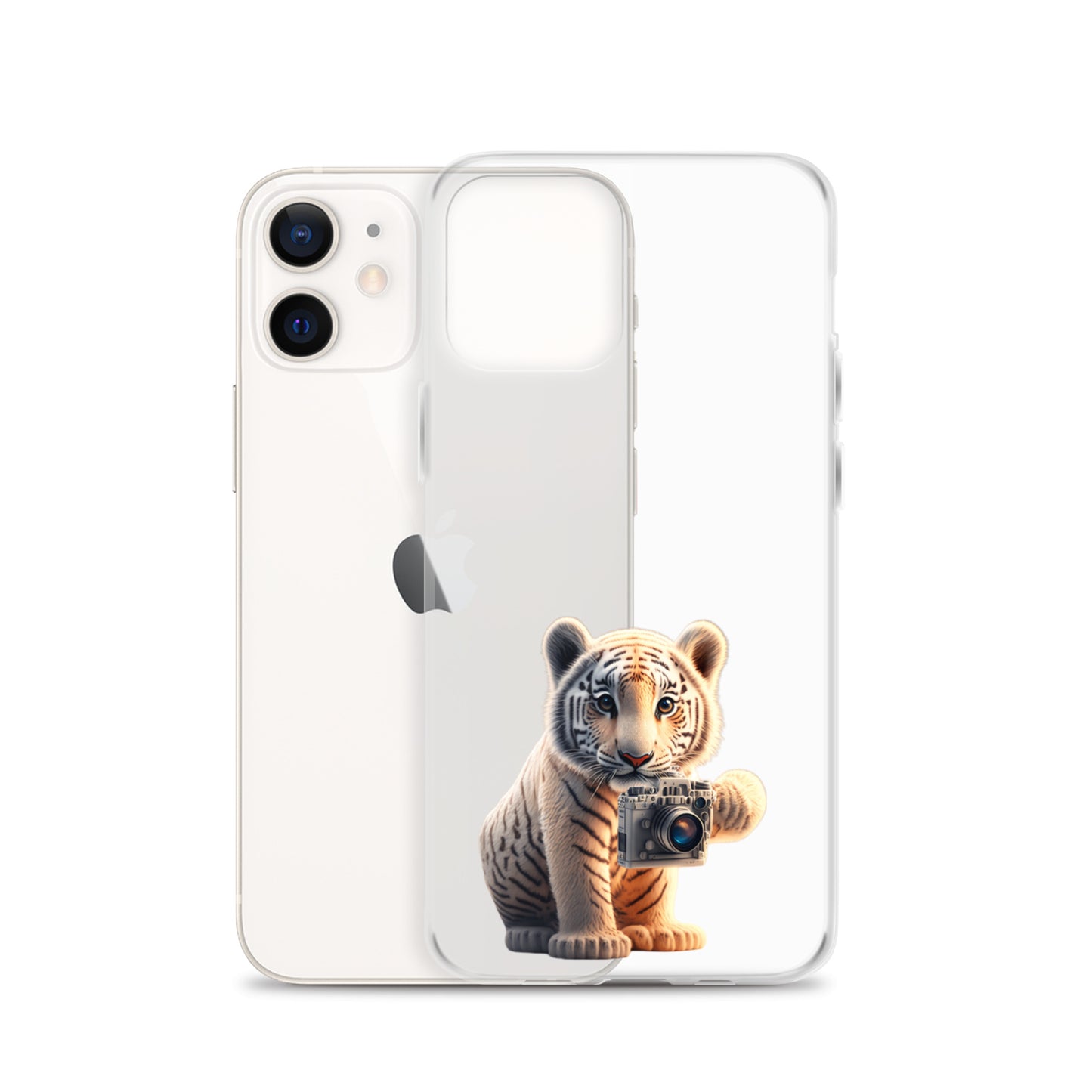 iPhone Case - babay tiger with camera