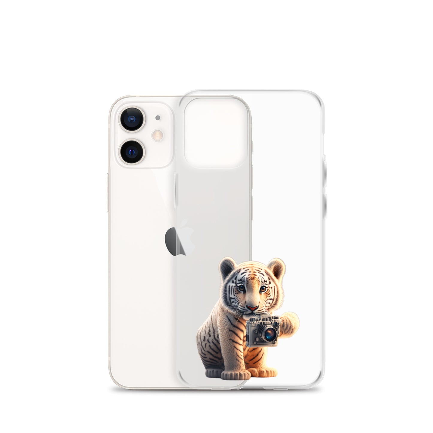 iPhone Case - babay tiger with camera