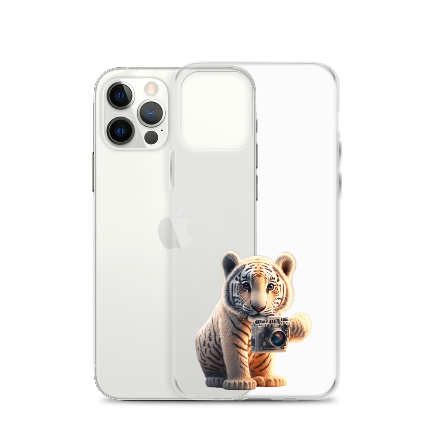 iPhone Case - babay tiger with camera