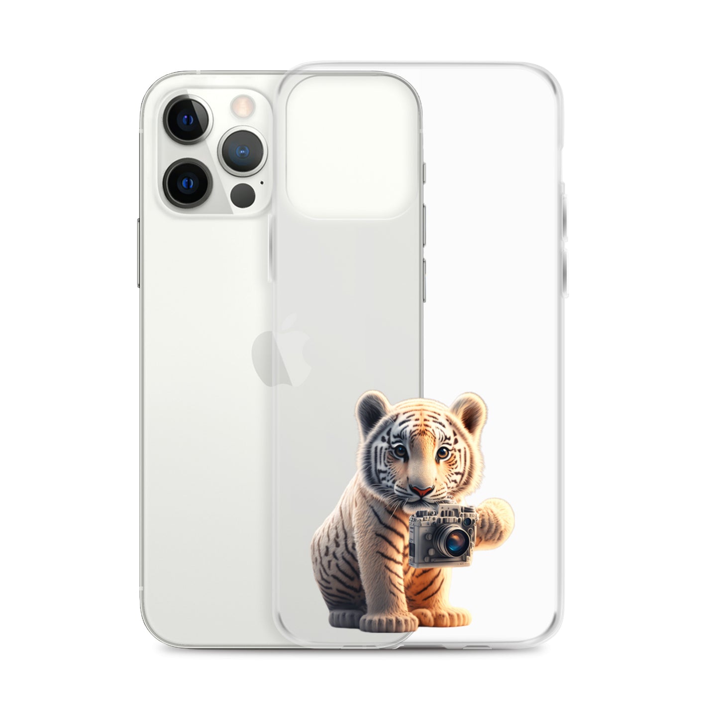 iPhone Case - babay tiger with camera