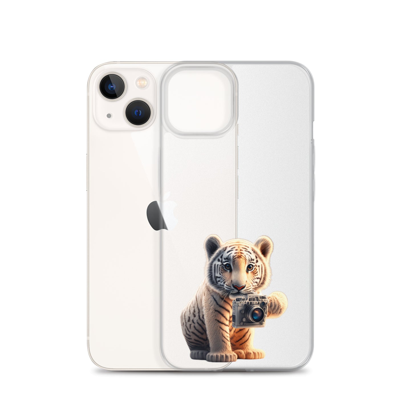 iPhone Case - babay tiger with camera