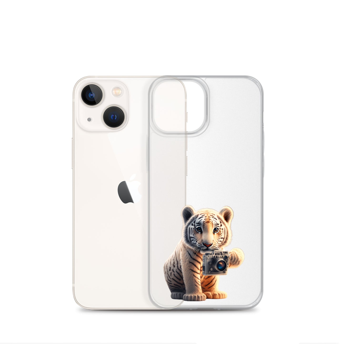 iPhone Case - babay tiger with camera