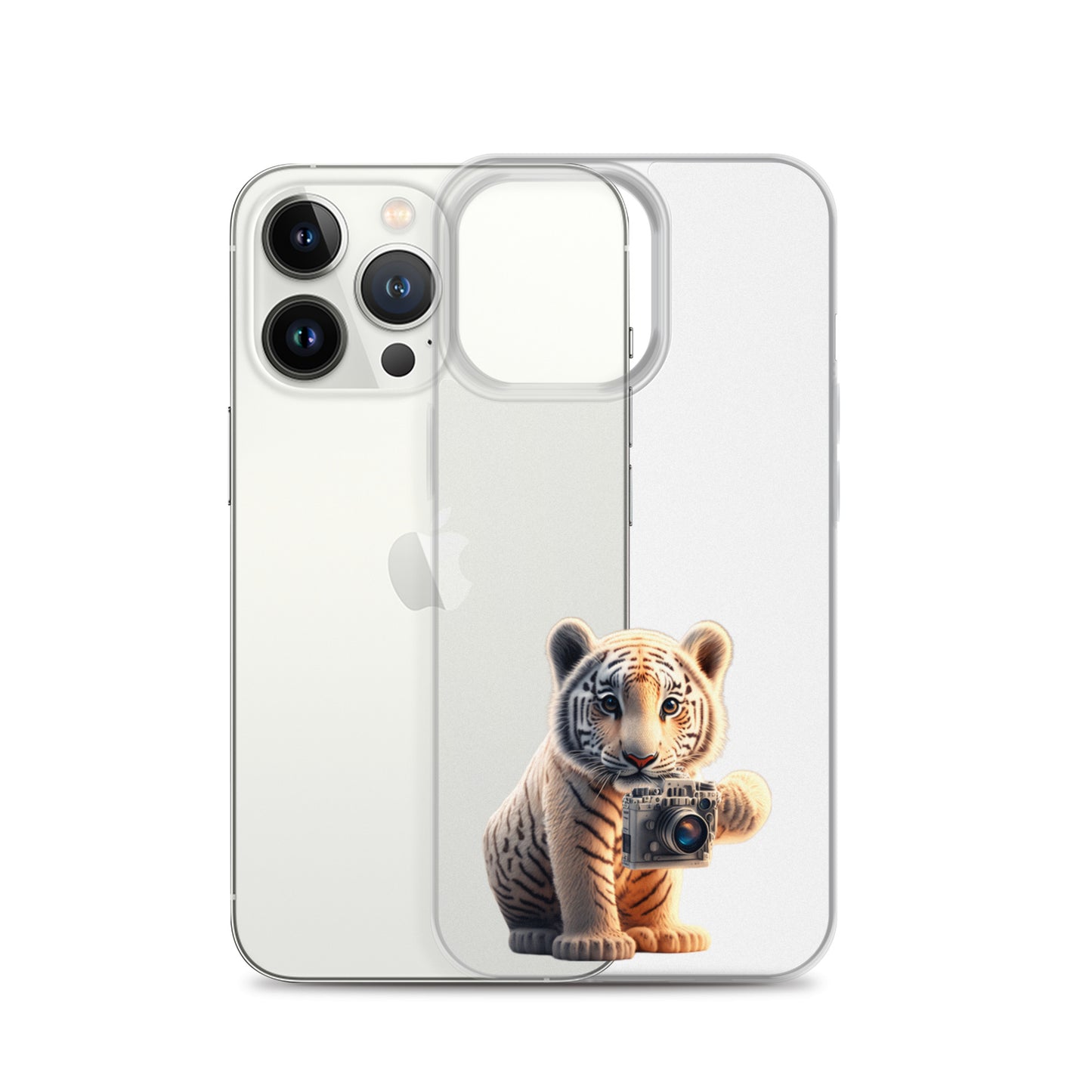 iPhone Case - babay tiger with camera