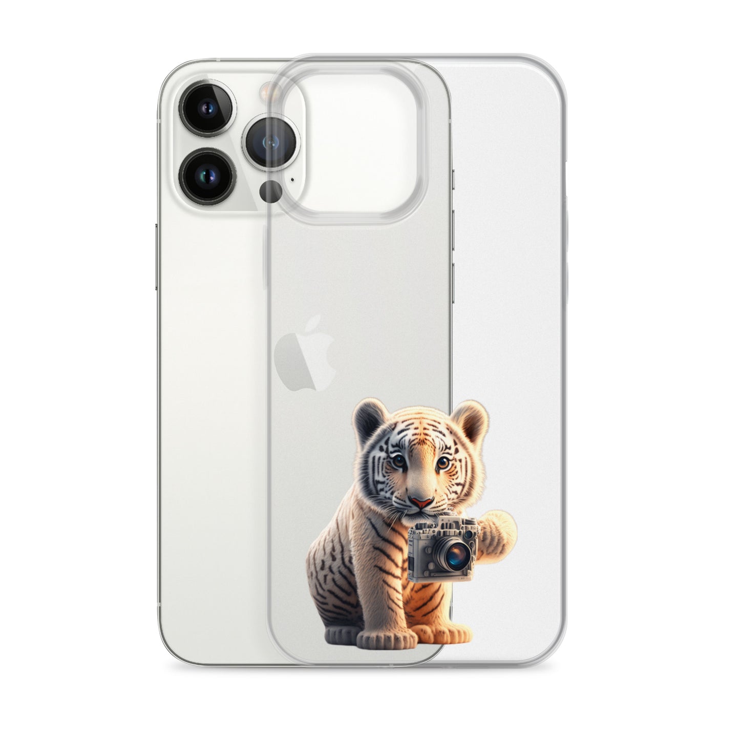 iPhone Case - babay tiger with camera