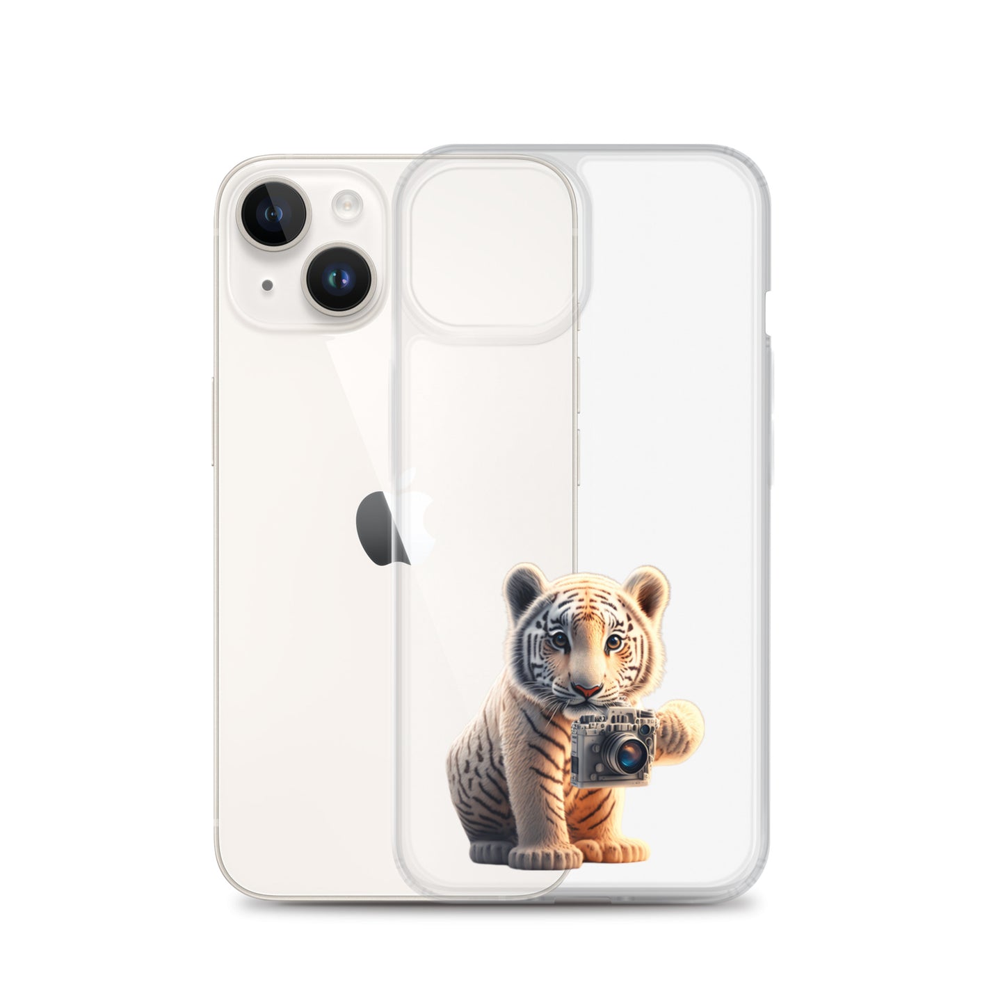 iPhone Case - babay tiger with camera