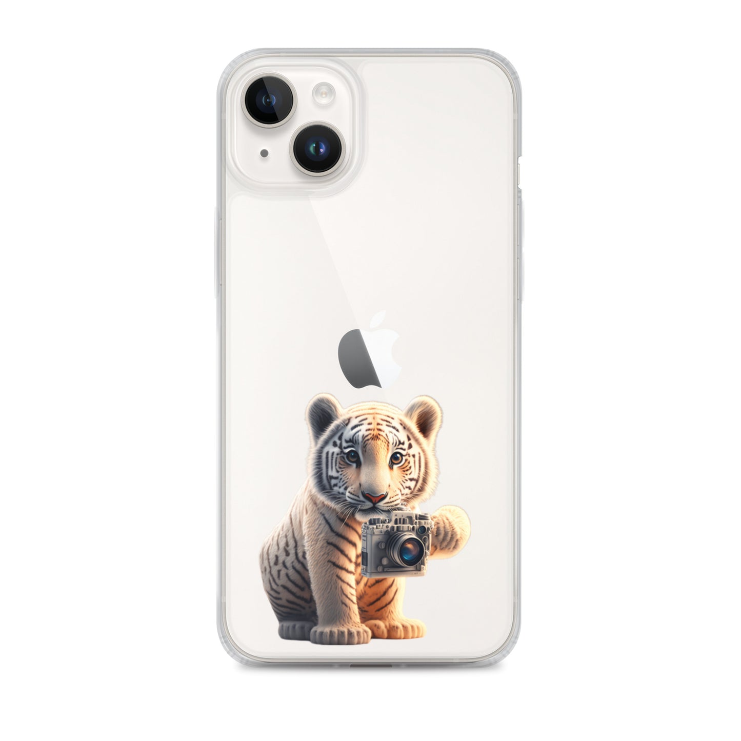 iPhone Case - babay tiger with camera