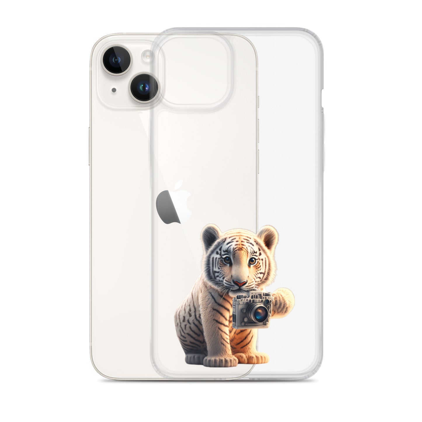 iPhone Case - babay tiger with camera