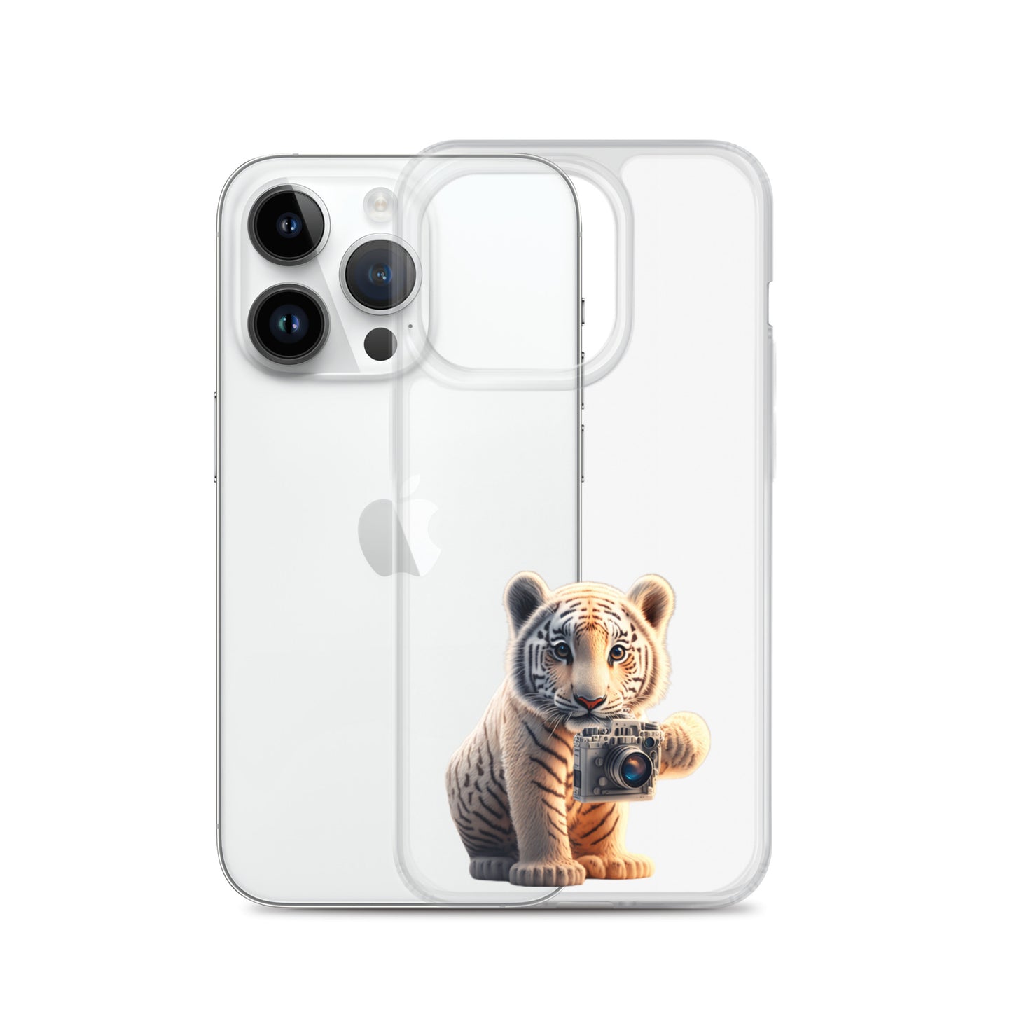 iPhone Case - babay tiger with camera