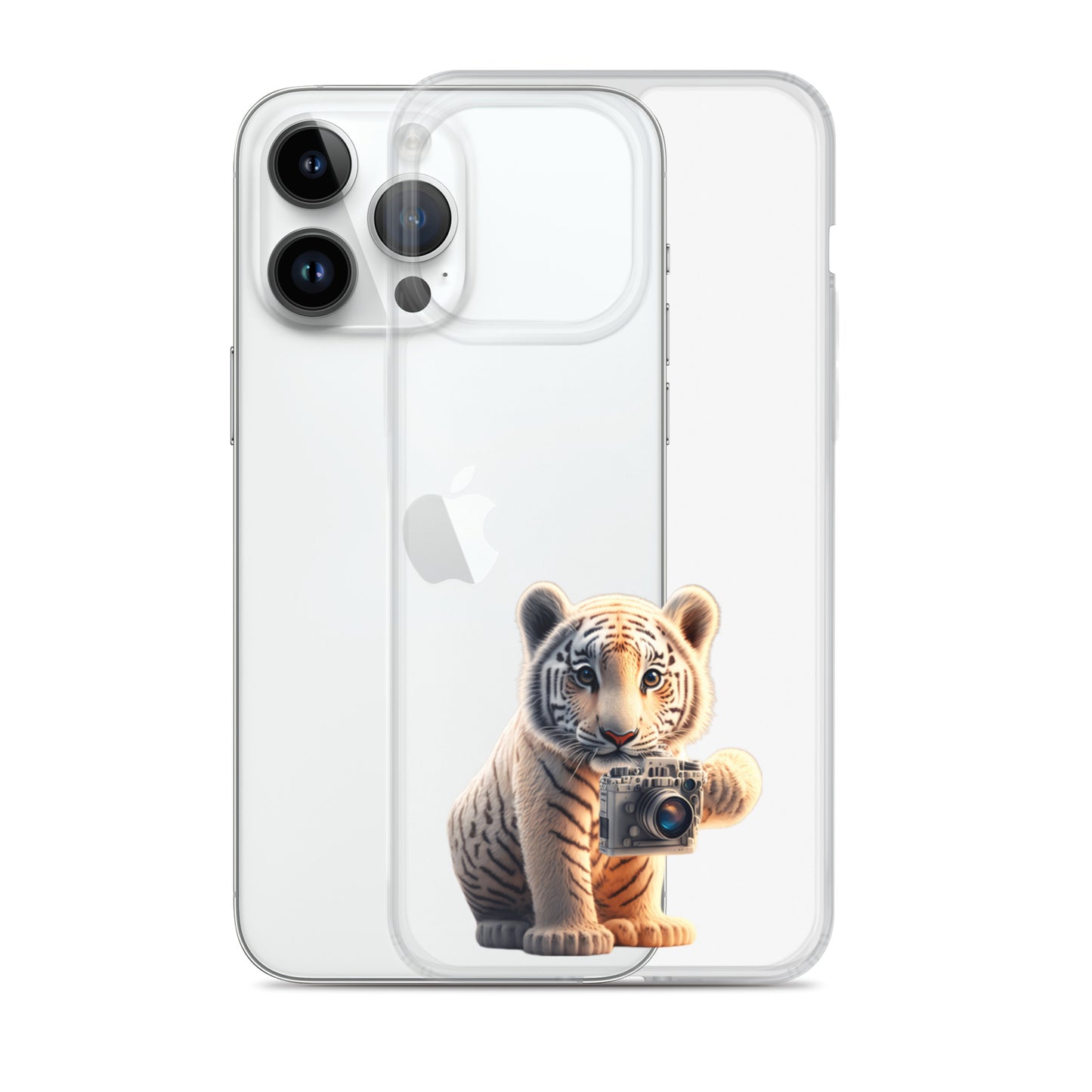 iPhone Case - babay tiger with camera