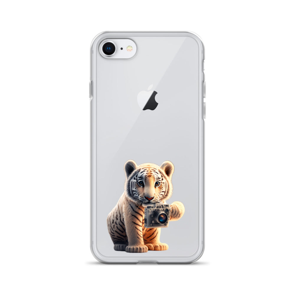 iPhone Case - babay tiger with camera