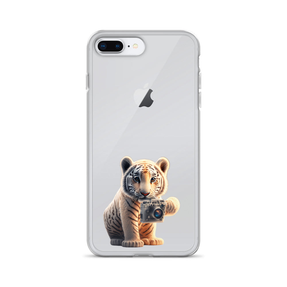 iPhone Case - babay tiger with camera