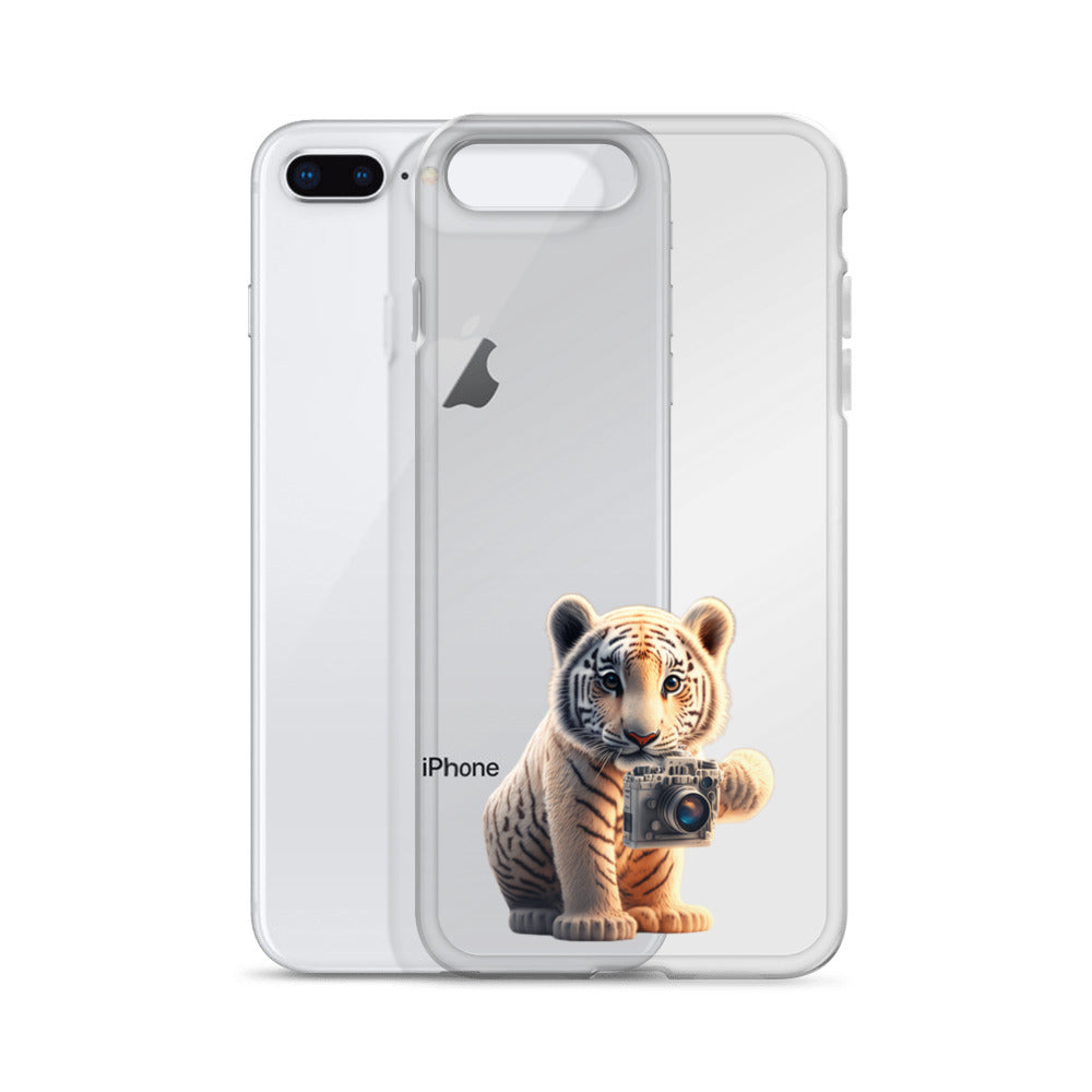 iPhone Case - babay tiger with camera