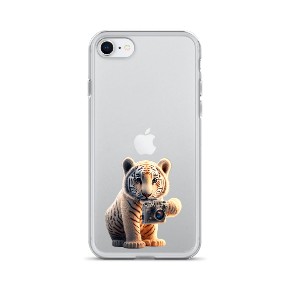 iPhone Case - babay tiger with camera