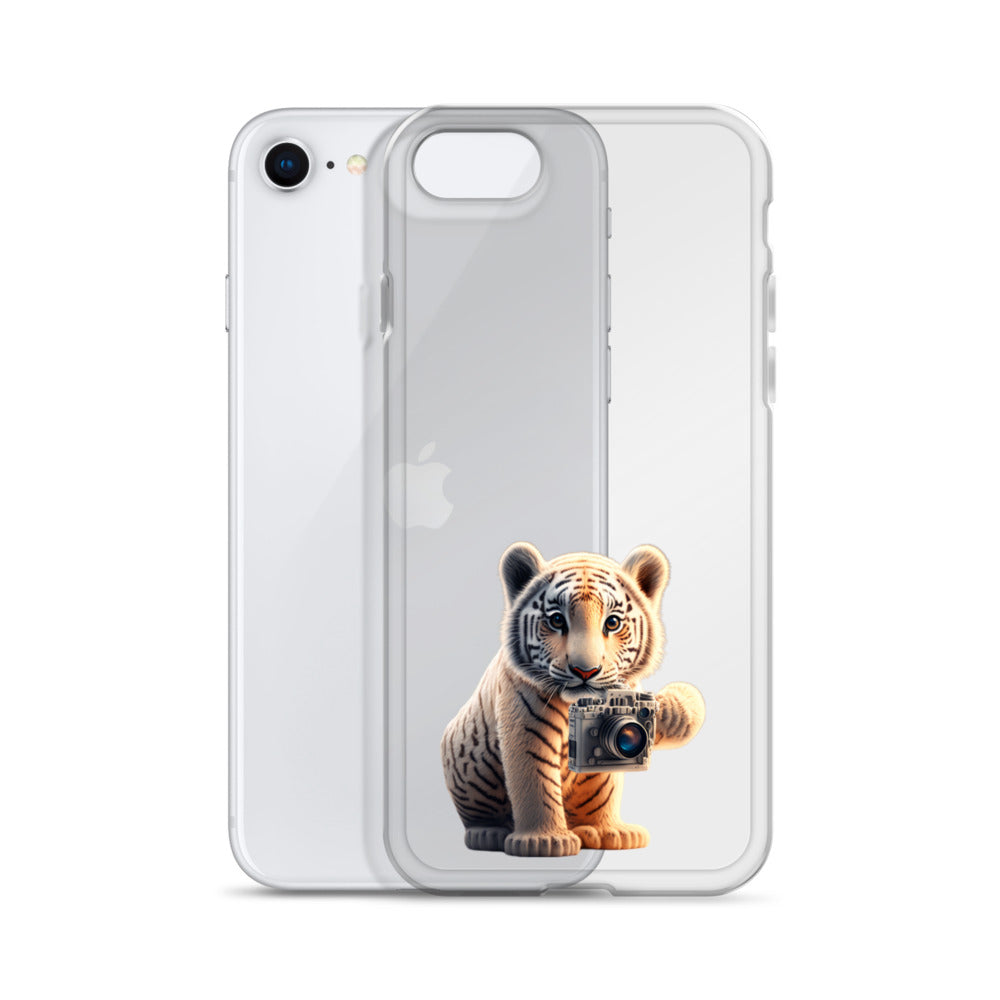 iPhone Case - babay tiger with camera