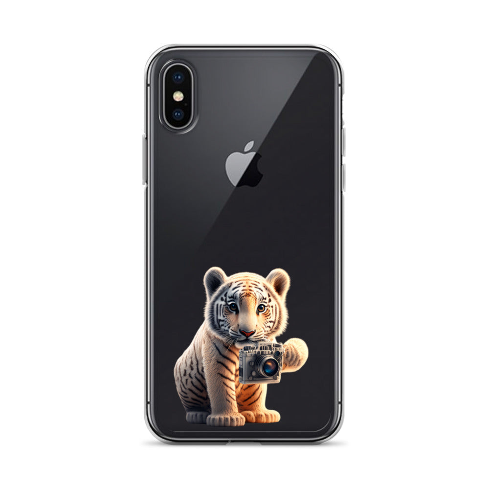 iPhone Case - babay tiger with camera