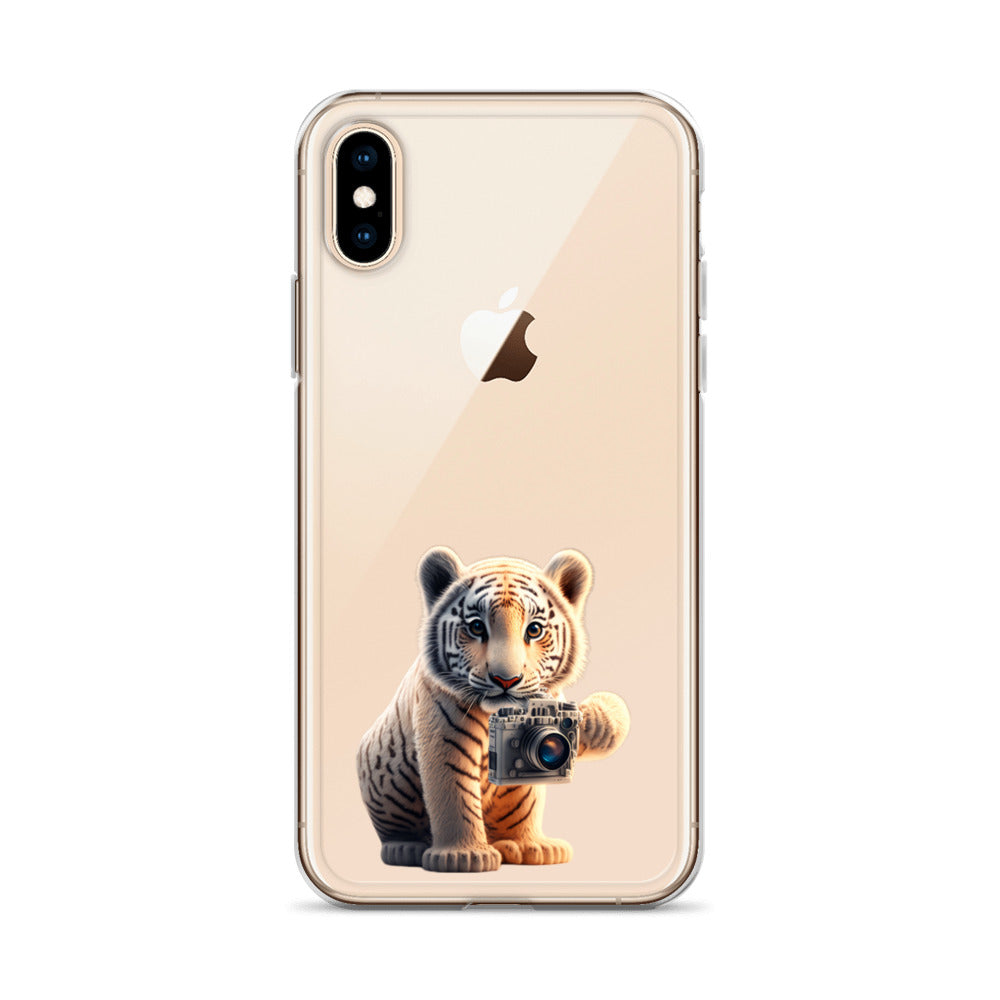 iPhone Case - babay tiger with camera