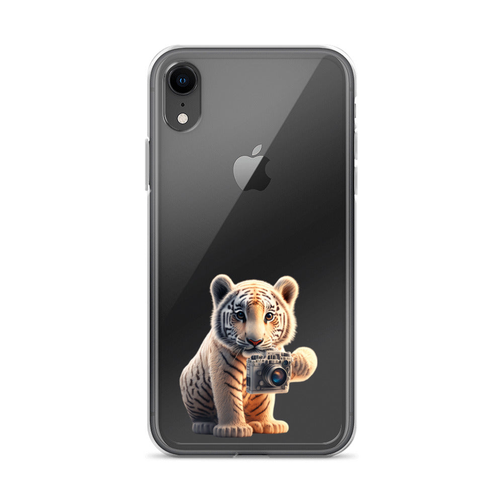 iPhone Case - babay tiger with camera