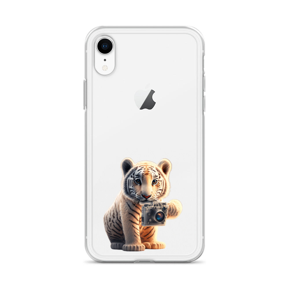 iPhone Case - babay tiger with camera