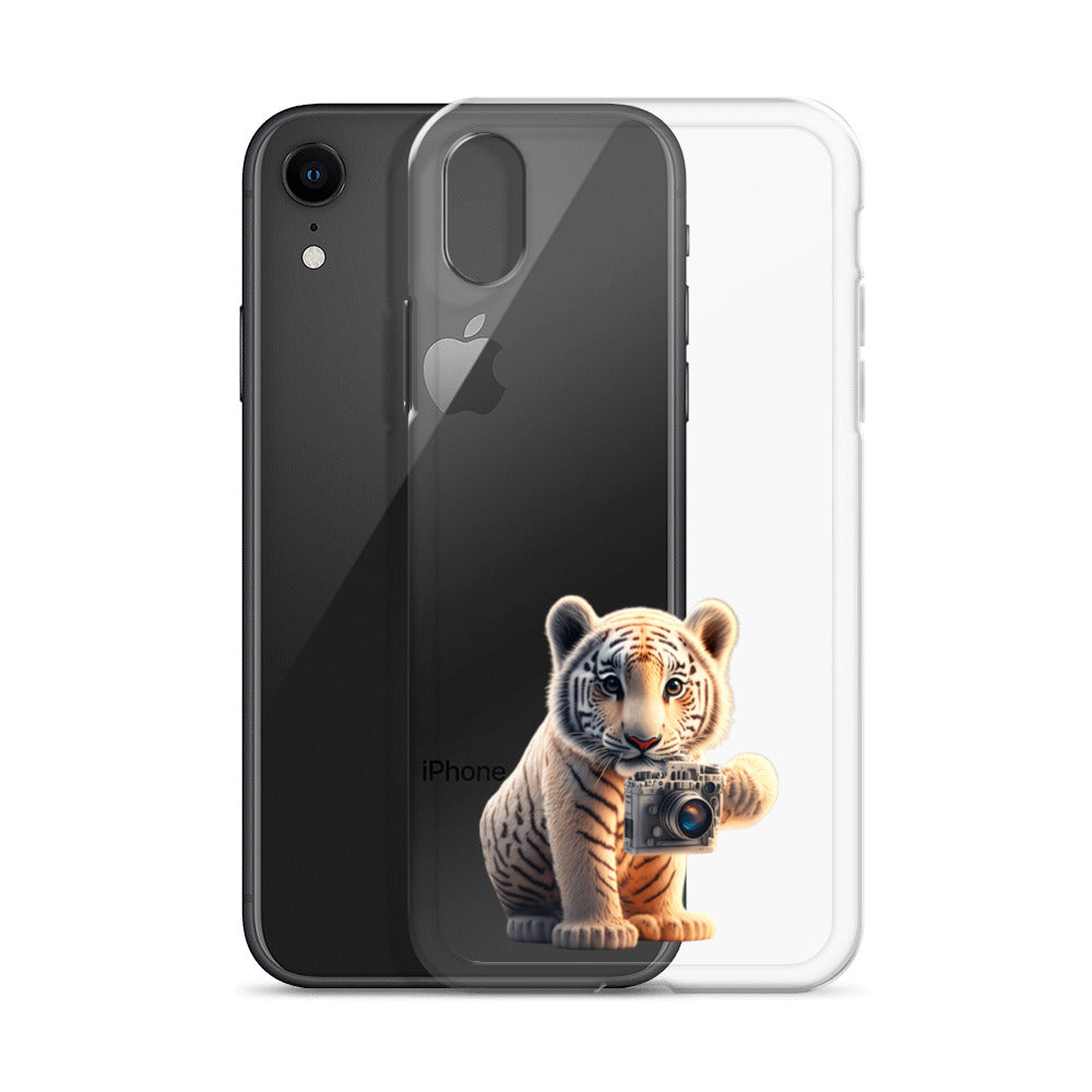 iPhone Case - babay tiger with camera