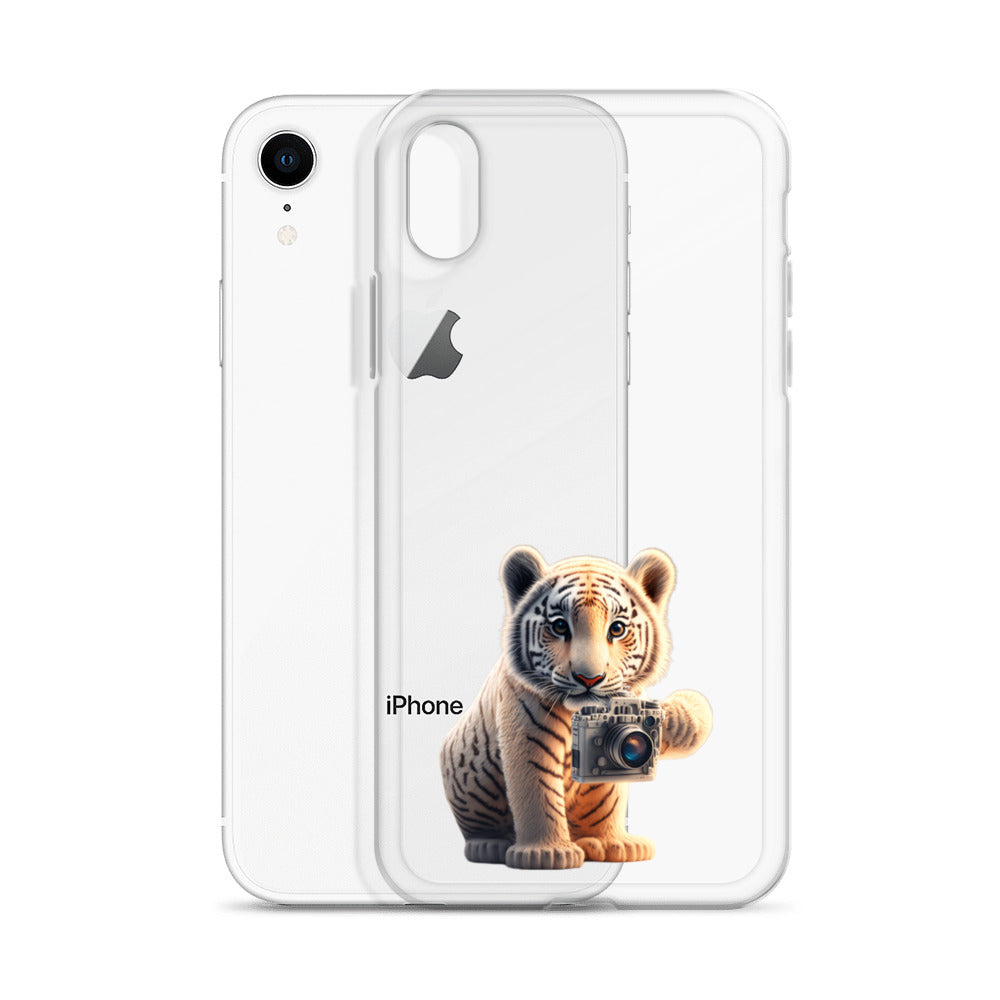 iPhone Case - babay tiger with camera