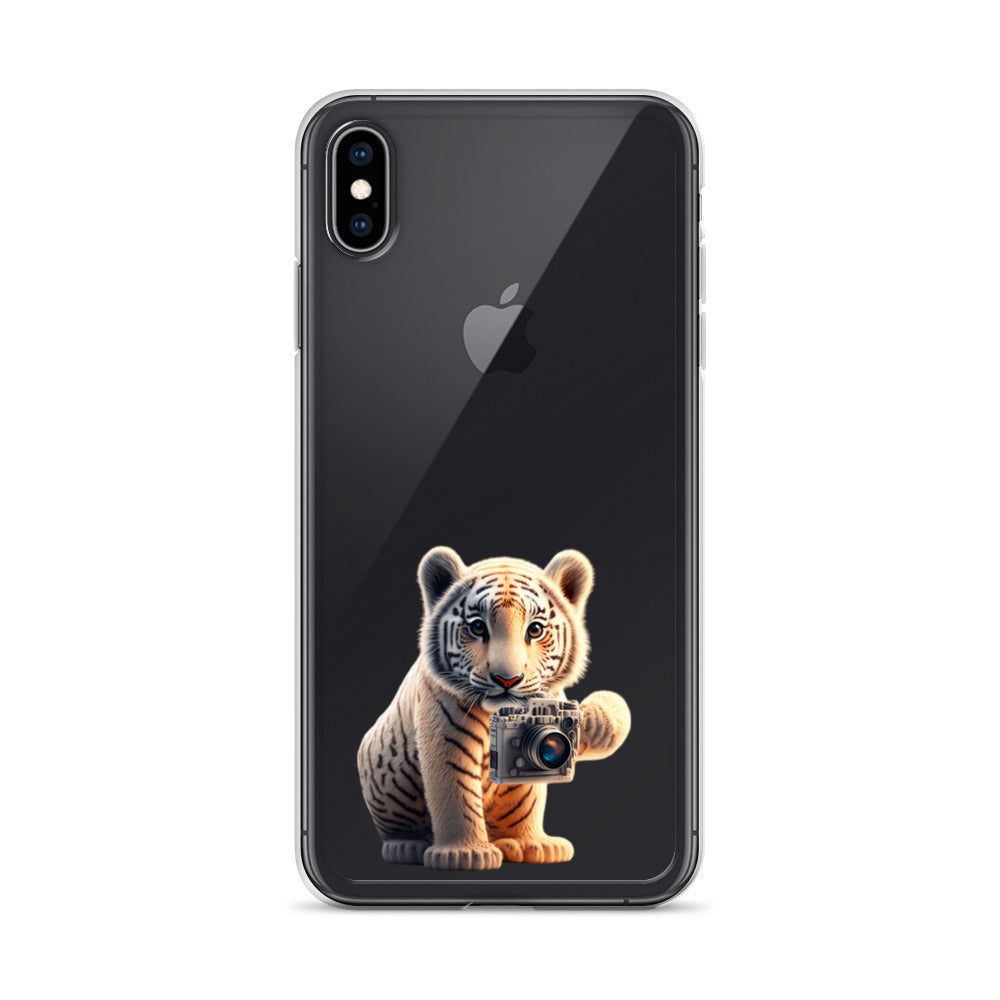 iPhone Case - babay tiger with camera