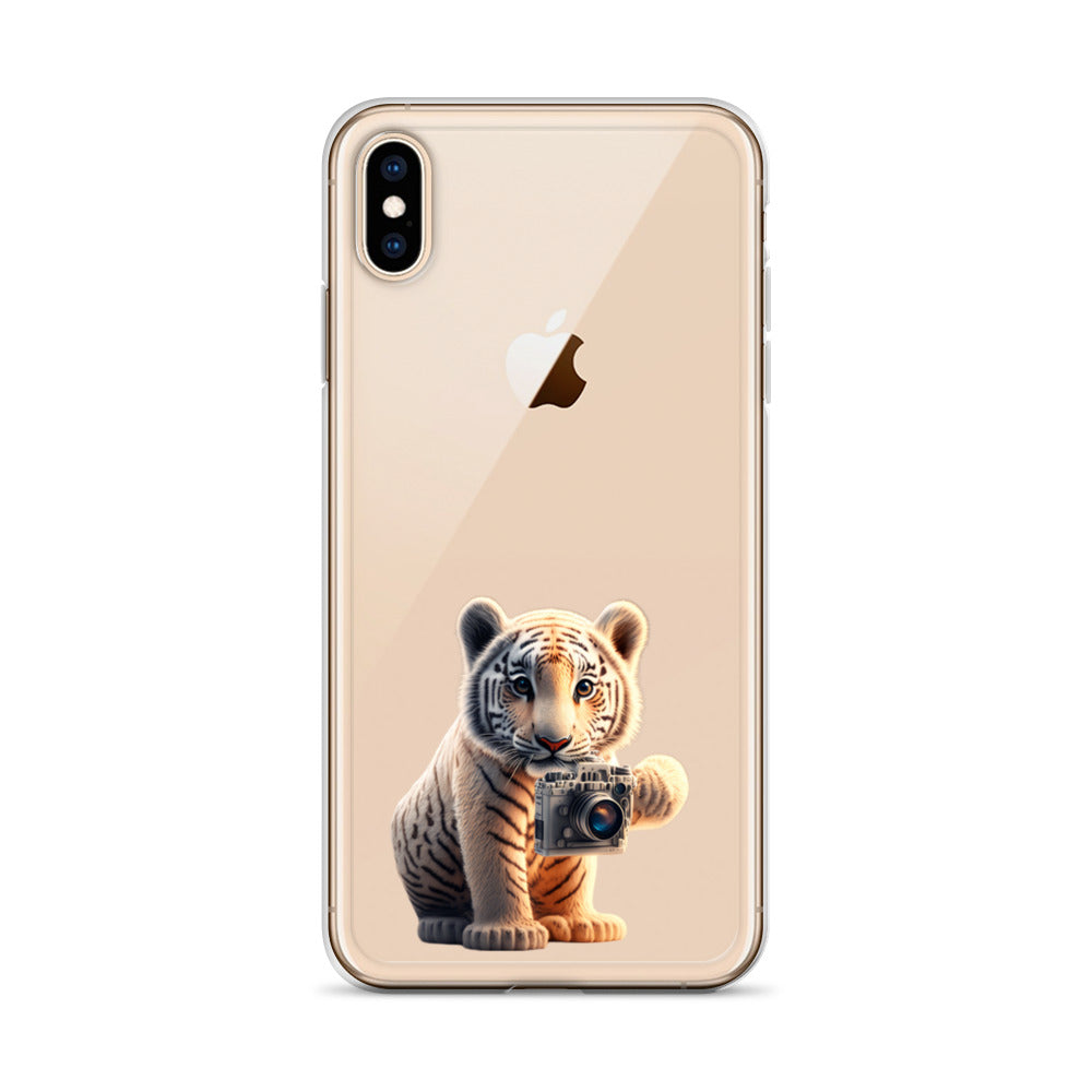 iPhone Case - babay tiger with camera