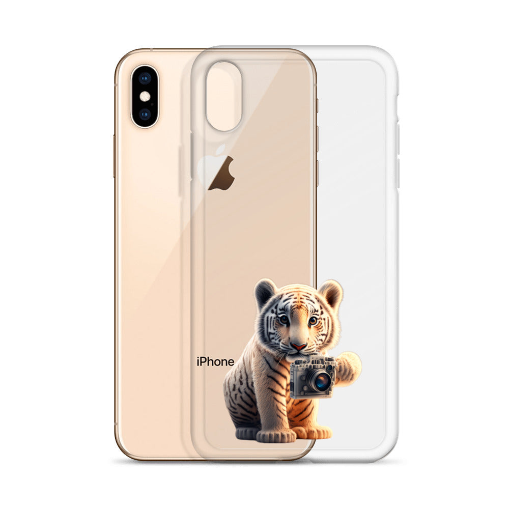 iPhone Case - babay tiger with camera