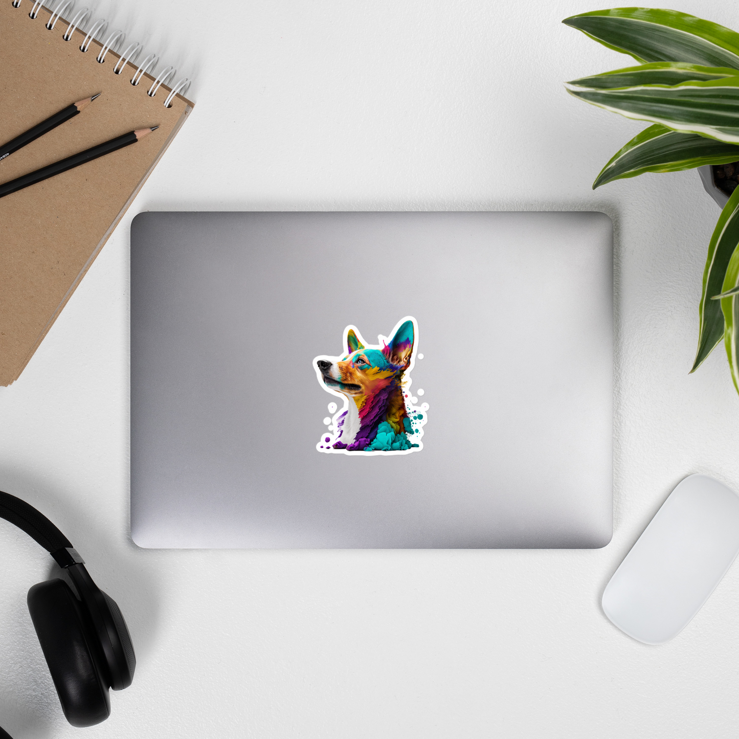 Colorful Dog stickers