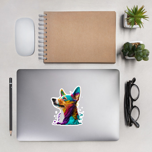 Colorful Dog stickers