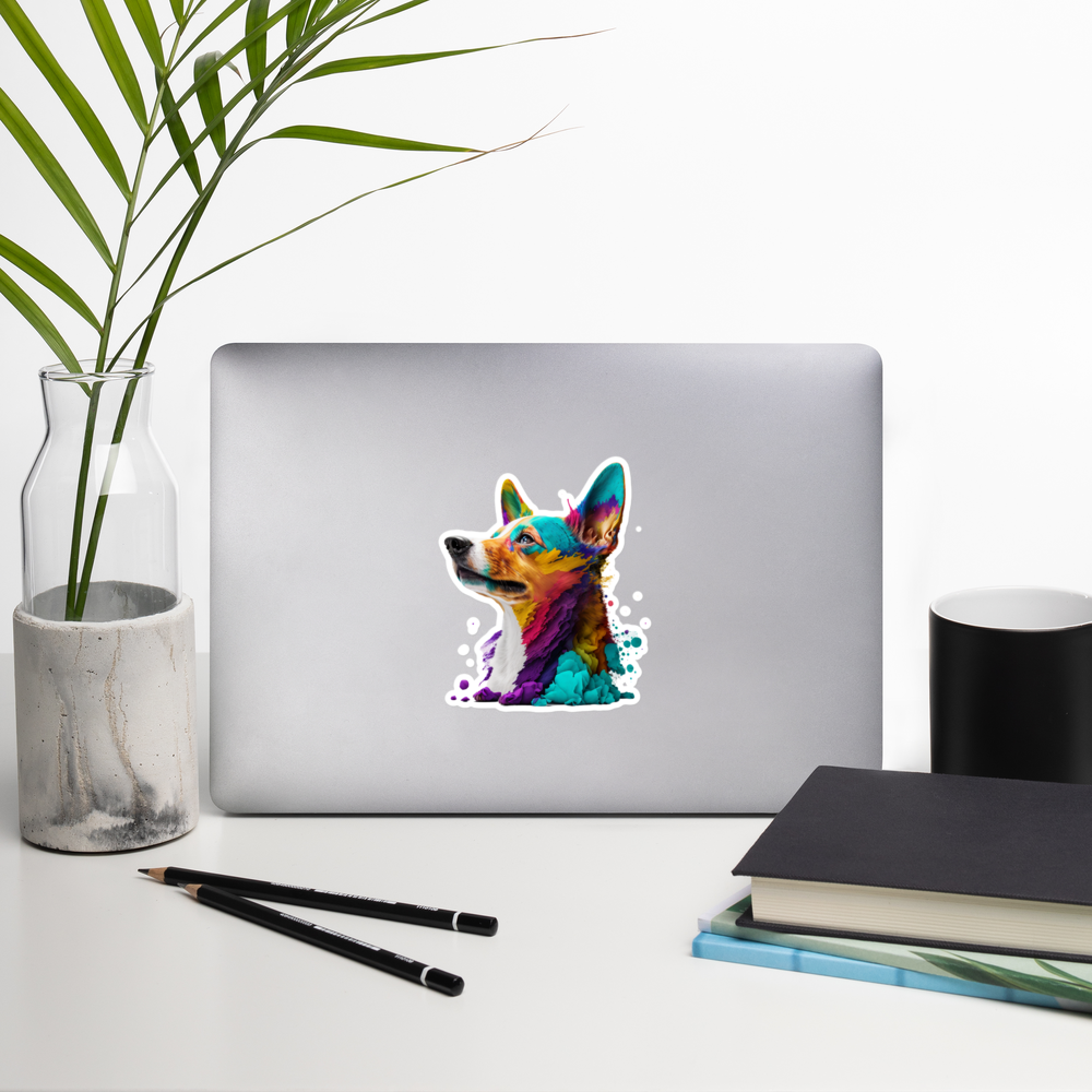 Colorful Dog stickers