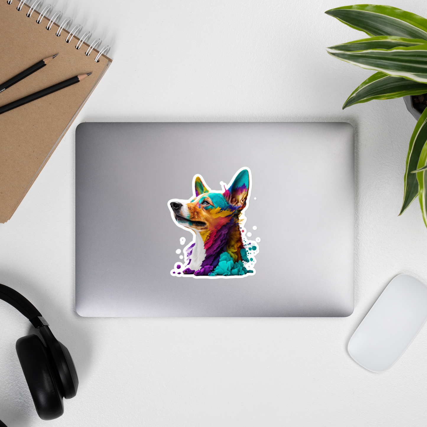 Colorful Dog stickers